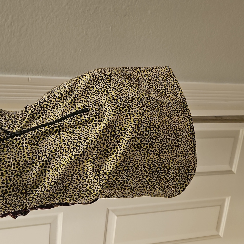 Stylish Strapless Patterned Dress - image 5